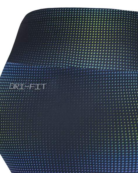 Blue black carbon fiber patterned leggings