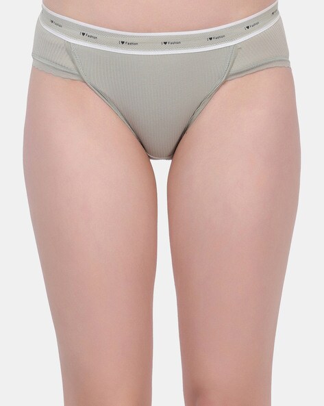 Mid-Rise Pantie with Elasticated Waist