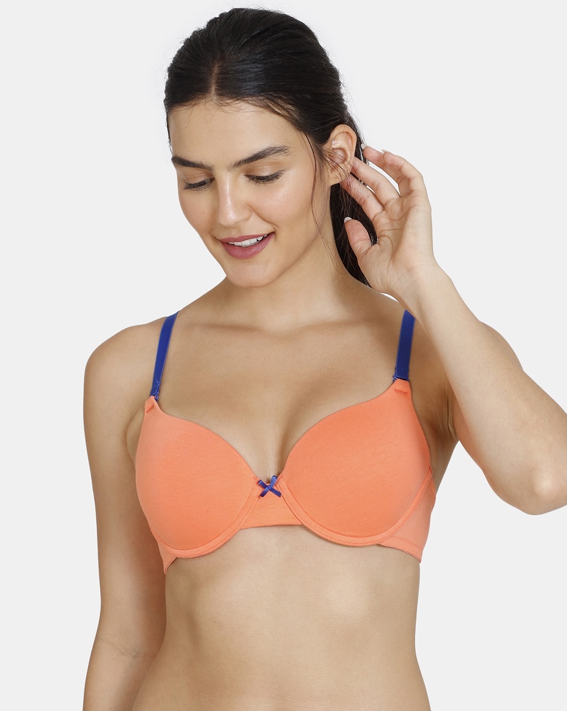 Buy Zivame Wear Me Everyday Push Up Wired Low Coverage Bra-Pink at