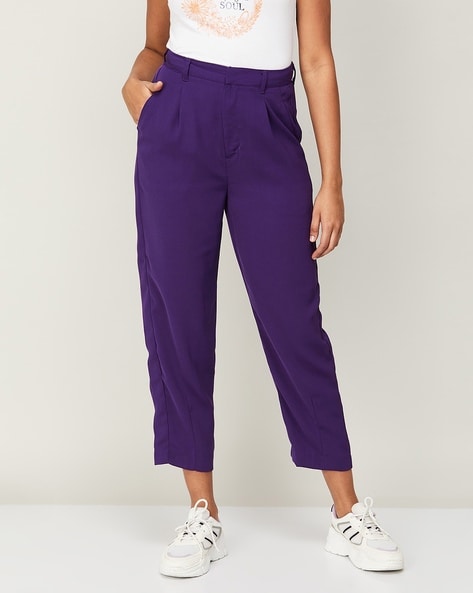 Trousers (Purple) for women, Buy online