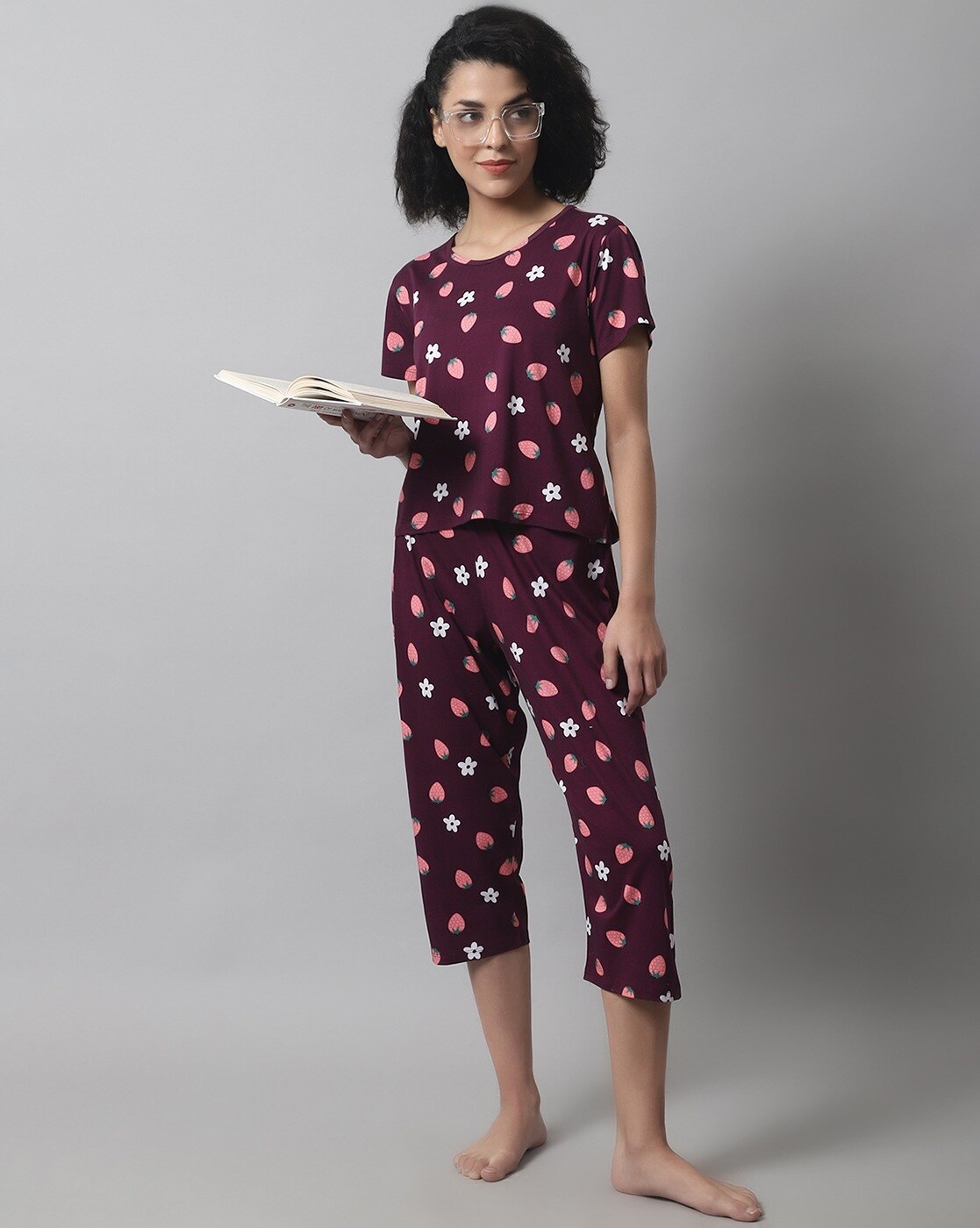Ikat Print Top & Pyjama Set