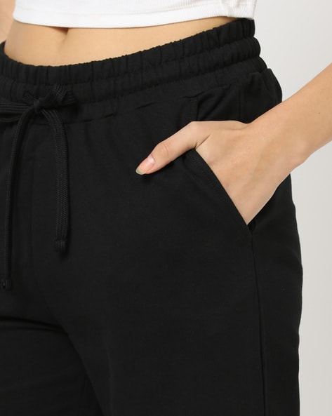 Buy Black Track Pants for Women by Fyre Rose Online