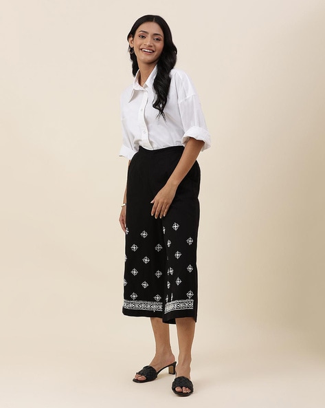 Culottes skirt outlet embroidery