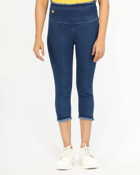 High-Rise Skinny Fit Capris