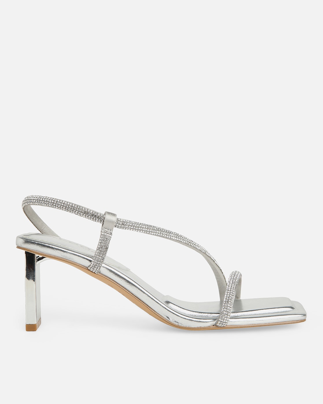 Aldo dovyan embellished sales heeled sandals in silver