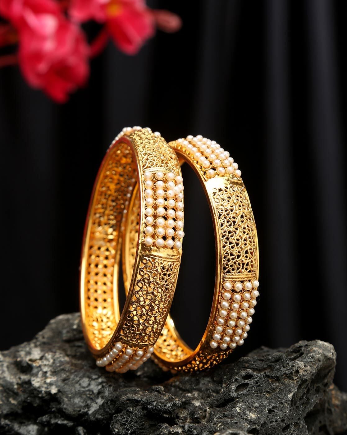Buy Gold-Toned Bracelets & Bangles for Women by Youbella Online