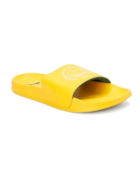 Puma yellow slippers new arrivals