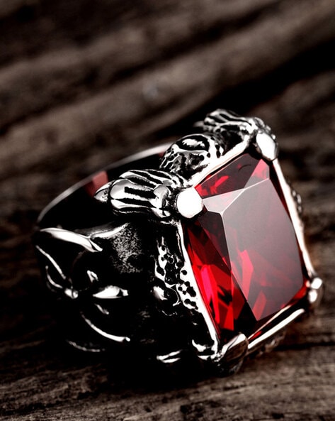 Men's Ruby Ring 4.04 Ct. 18K Yellow Gold | The Natural Ruby Company