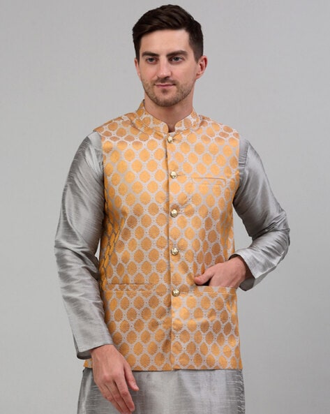 Buy online Overlapping Neck Nehru Jacket from Jackets for Men by Veera  Paridhaan for ₹1109 at 64% off | 2024 Limeroad.com