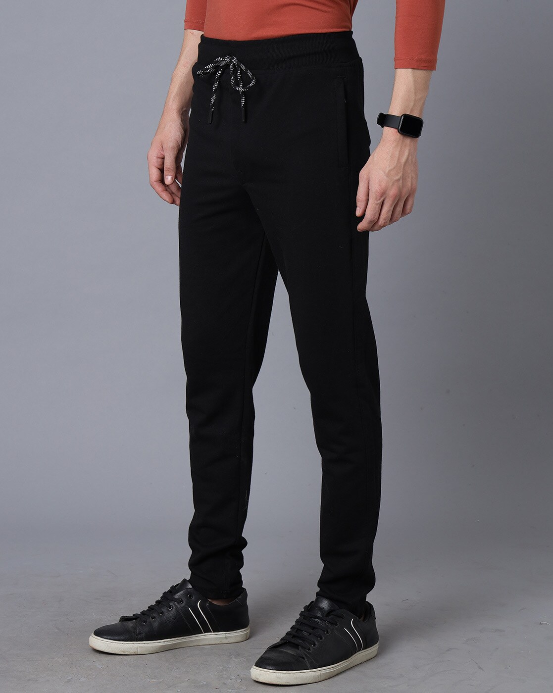 Buy Black Track Pants for Men by YOVISH Online | Ajio.com