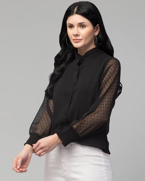 Buy Black Shirts for Women by ORCHID BLUES Online