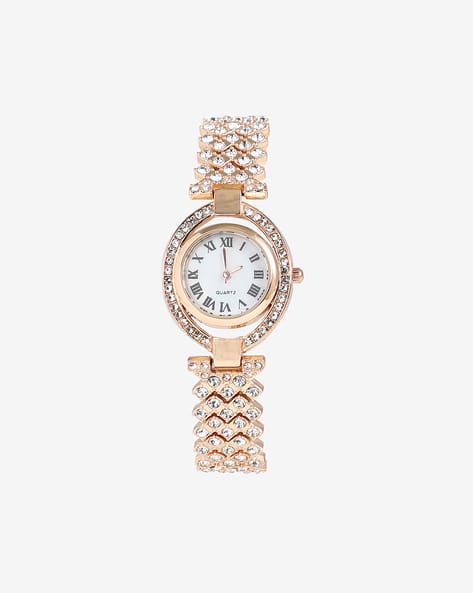 Haute Sauce HSWC1101 Stone-Studded Analogue Watch