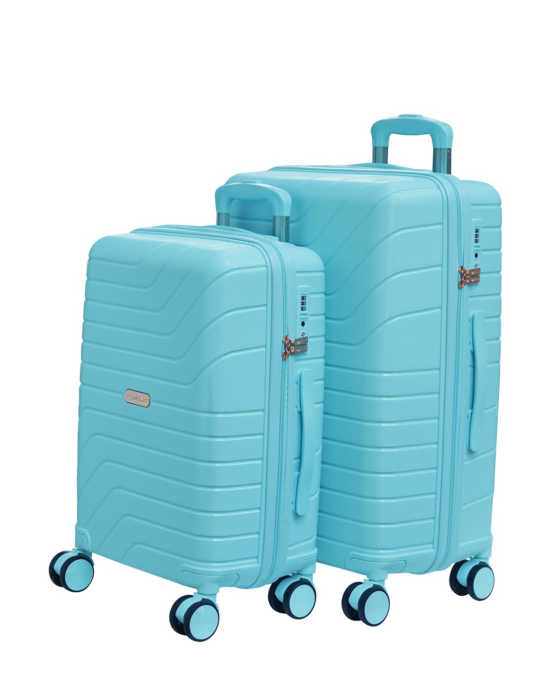 Buy Romeing Tuscany Set of 3, Polypropylene Luggage, Hard-sided, (Coral 55,  65 and 75 cms) Trolley Bag Online at Best Prices in India - JioMart.
