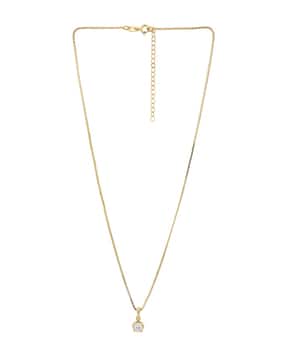carlton london Gold Plated Pendant with Chain for Women - FJN4017-picture-35