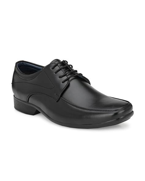 JOHN KARSUN Round-Toe Formal Lace-Up Shoes