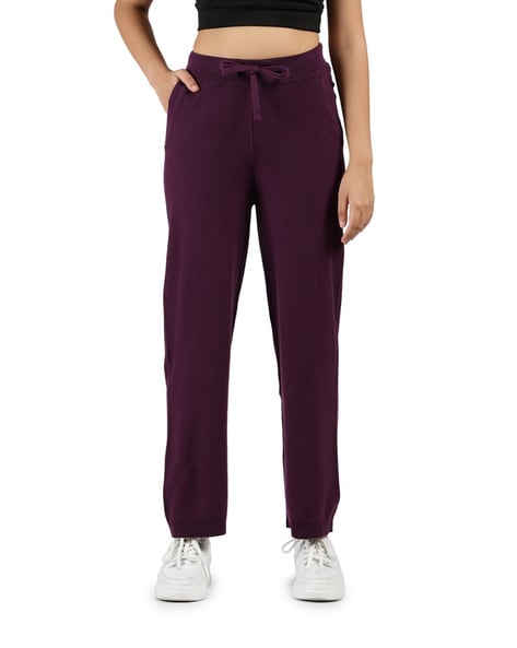 Buy Purple Trousers & Pants for Women by BLISSCLUB Online