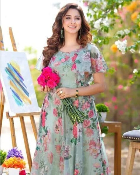 Real Flower Dress Design for Fleurs De Villes