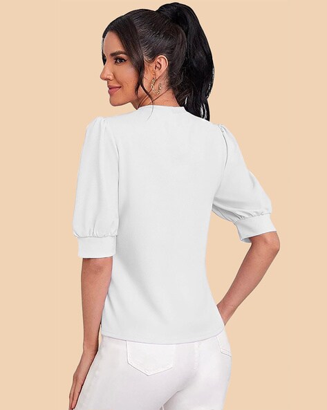 Buy White Tops for Women by DREAM BEAUTY FASHION Online