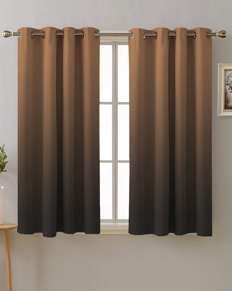 Brown Curtains Accessories For Home Kitchen By Es Online Ajio Com