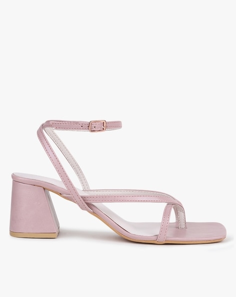 Nude pink best sale block heels