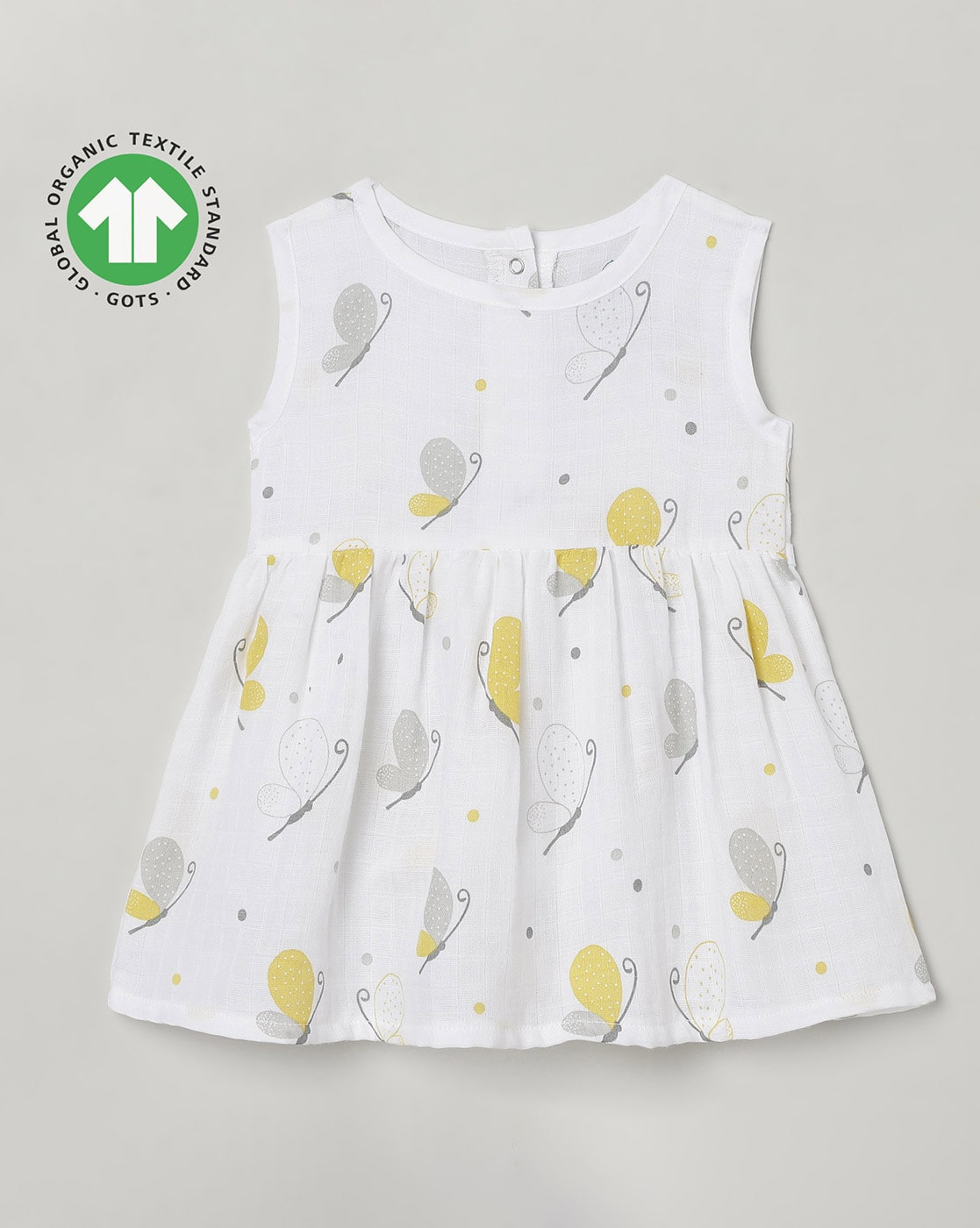 White cotton frocks hot sale for baby girl