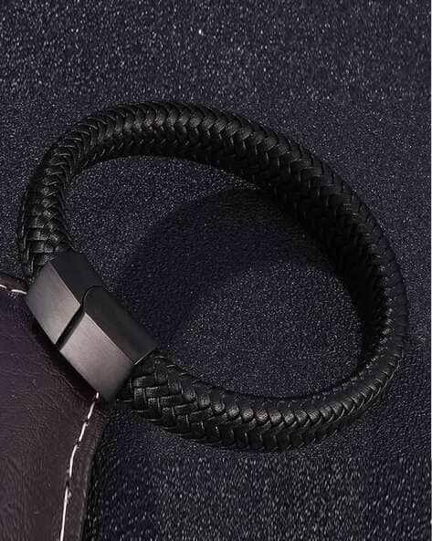 Buy Black Bracelets & Kadas for Men by Thrillz Online | Ajio.com