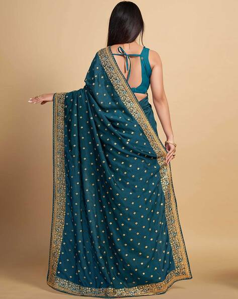 Buy RB Sarees 100% Pure Tussar, Hand Kantha Work with Kasab Embroidery Saree  at Amazon.in