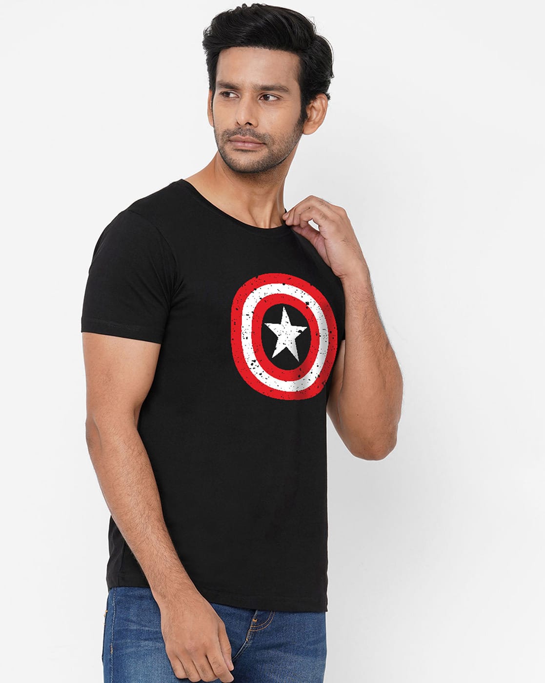 big and tall black v neck t shirts