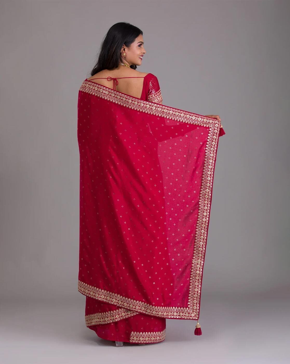 Red Wedding Saree Shopping Online - Andaaz Fashion USA