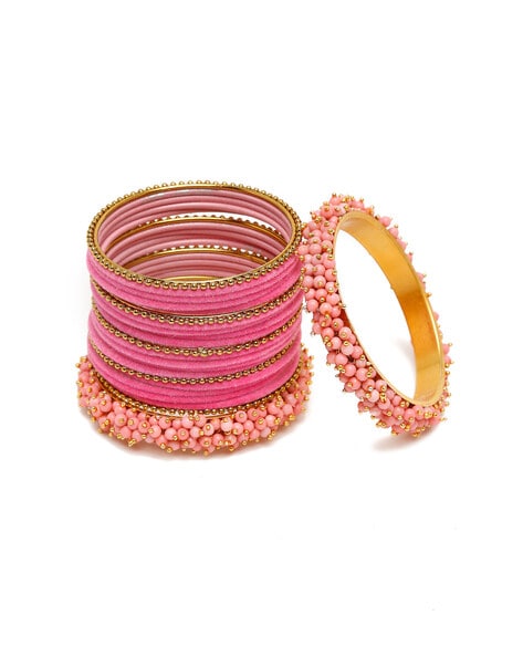 Buy Kanyaadhan by DhirajAayushi Thread Hand Embroidered Bracelet  Set Of 2  Online  Aza Fashions