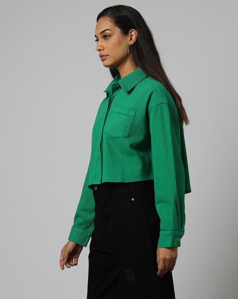 Buy Green Shirts for Women by Outryt Online