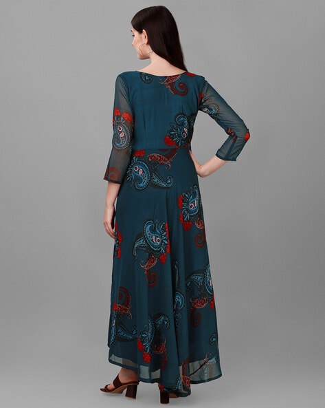 Buy Blue Dresses for Women by Hetvi Creation Online