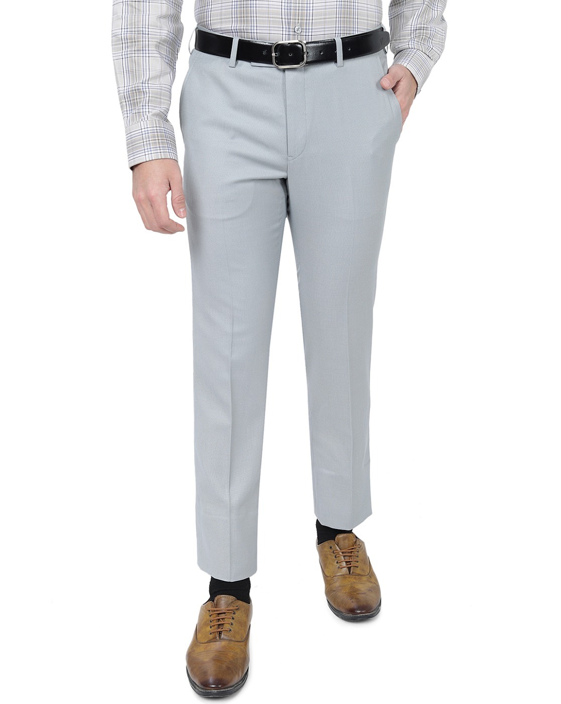 Buy Louis Philippe Grey Trousers Online  809683  Louis Philippe