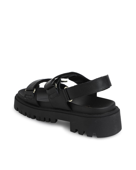 Chunky Leather Sandals - Black - & Other Stories