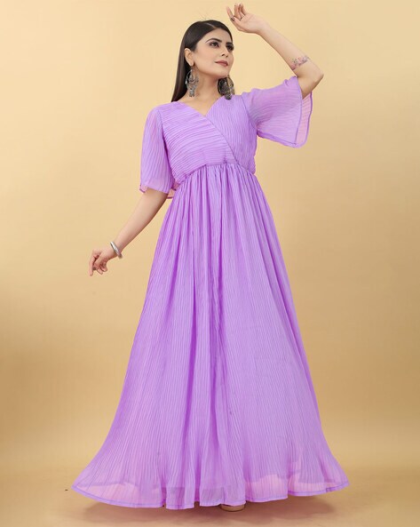 Butterfly hot sale sleeves gown