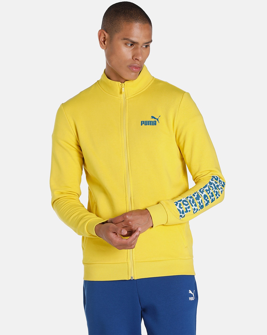 Yellow puma deals tracksuit