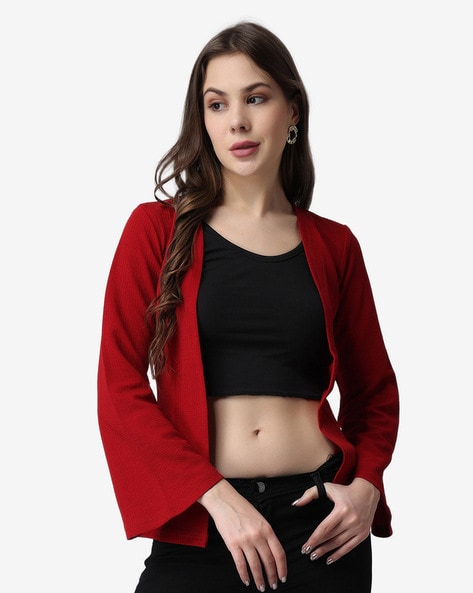 Maroon on sale shrug bolero