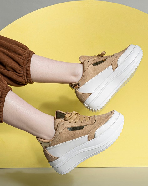 Buy Beige Casual Shoes for Women by SHEZONE Online