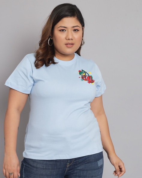 plus size women's graphic t shirts