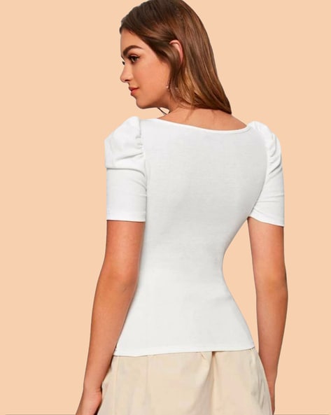 Buy White Tops for Women by DREAM BEAUTY FASHION Online