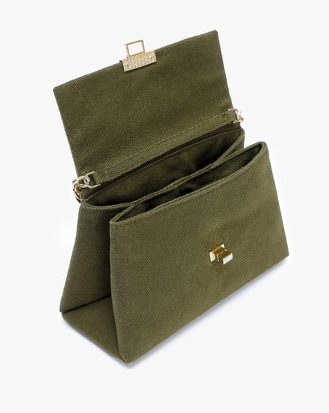 VTG Retro Clutch Purse Wallet Rectangle Boho Green Olive Hippie 70s Style  Vibes | eBay
