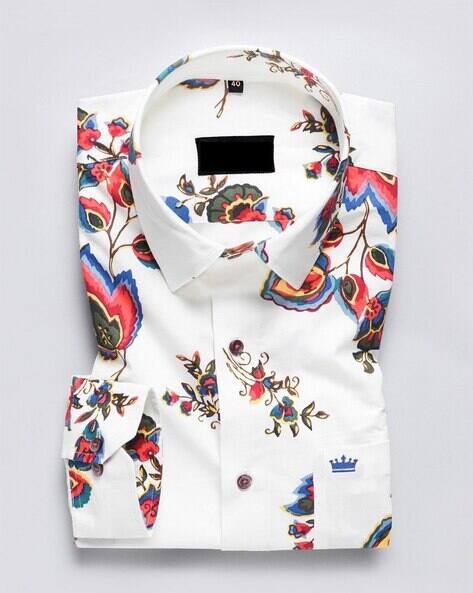 mens floral pocket tee