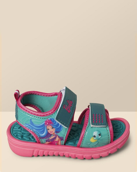 Kidsville Barbie Print Flat Sandals