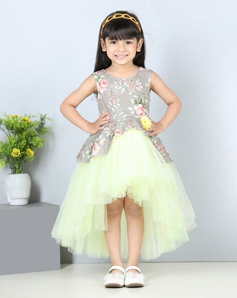 Buy MANY FROCKS & Girls Sleeveless Velvet Fit & Flare Dress - Dresses for  Girls 25883884 | Myntra