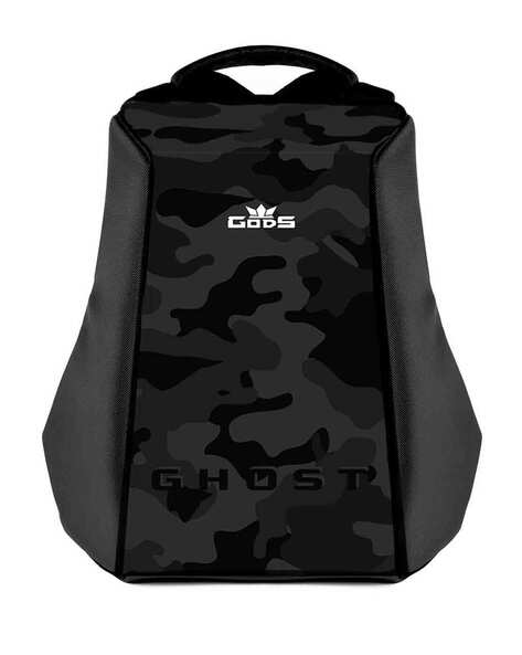 Camouflage Print Laptop Backpack