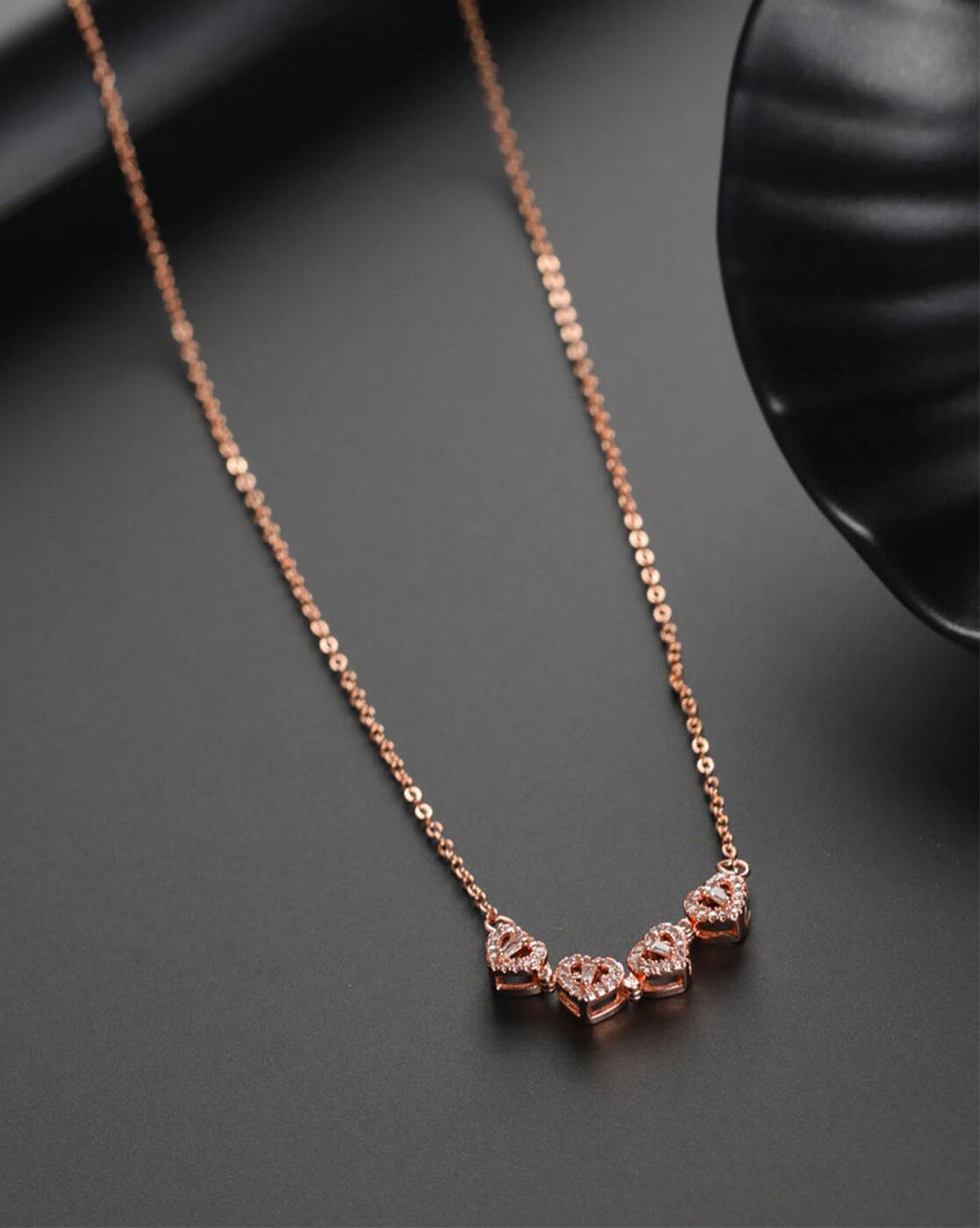 Buy Rose Gold-Toned Necklaces Pendants for Women by Vendsy