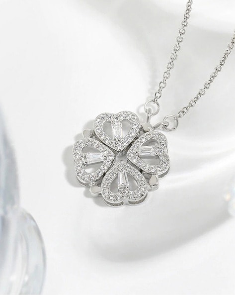IGI Certified Diamond Pendants, Clearance Diamond Pendant - Rhodium Plated  jewelry - Sterling Silver pendant - Natural diamond Pendant – pfireusa