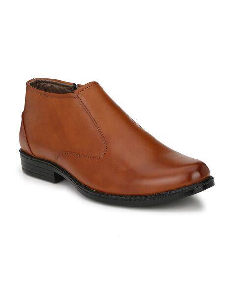 JOHN KARSUN Formal Slip-On Shoes with Zip Fastening
