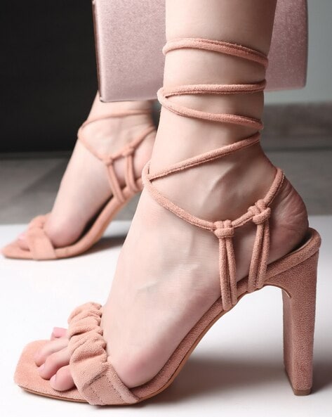 Dusty pink cheap block heels