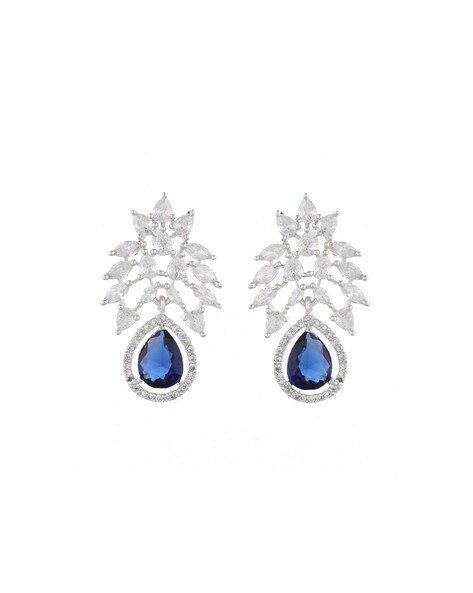 Effy Bella Bleu 14K White Gold Blue and White Diamond Earrings, 1.30 T –  effyjewelry.com